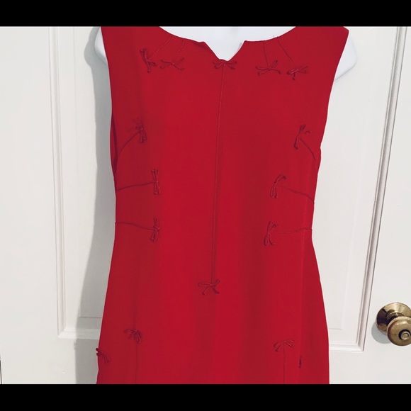 MOSCHINO CHEAP & CHIC Vintage Sheath Dress w Bows - Picture 7 of 14